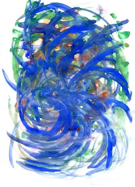 Tekstura malowane niebieski i zielony — Zdjęcie stockowe