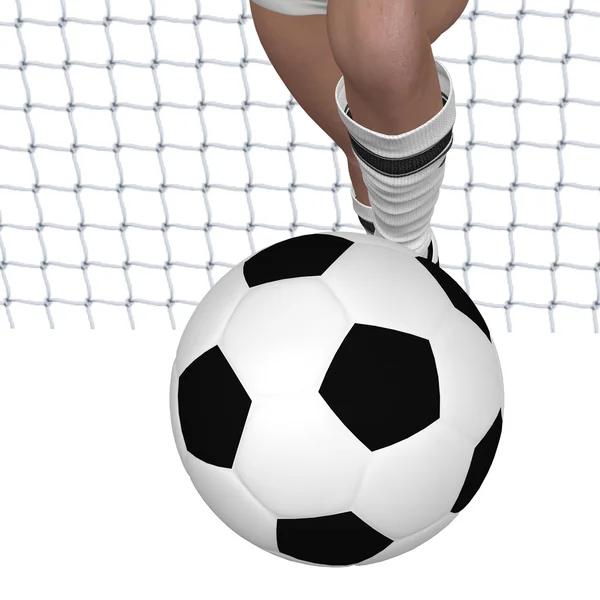 Fotbal dívka nohy — Stock fotografie