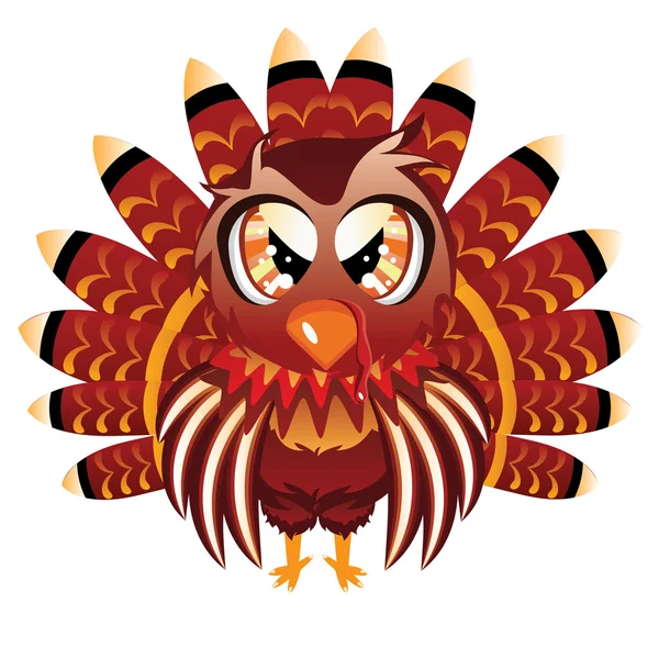 Cute Turkey Bird — Stock Vector