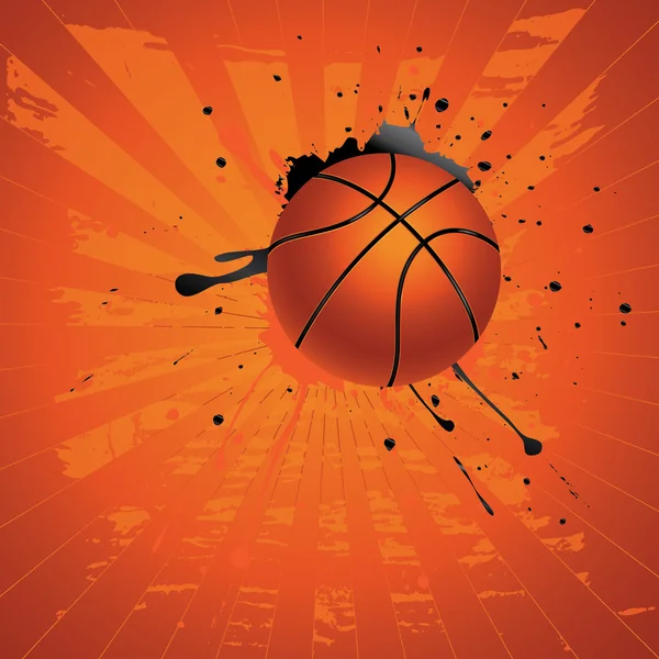 Grunge Baloncesto — Vector de stock