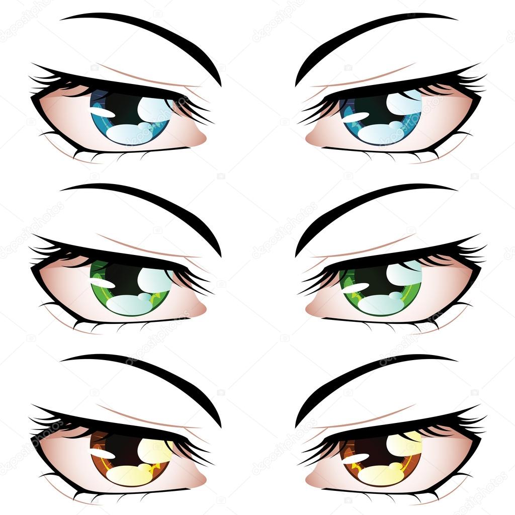 Anime Eyes Stock Illustrations – 13,582 Anime Eyes Stock