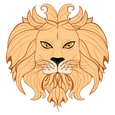 stilize aslan başı