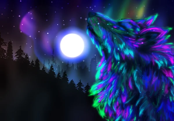 Howling Wolf Spirit — Foto Stock