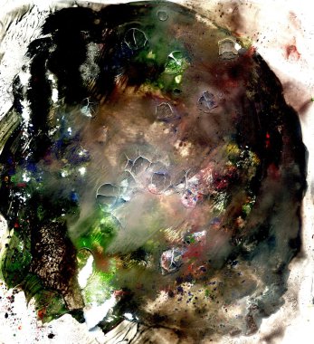 Çok renkli Akrilikler doku