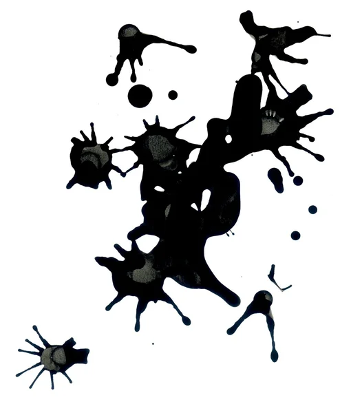 Black Splatter — Stock Photo, Image