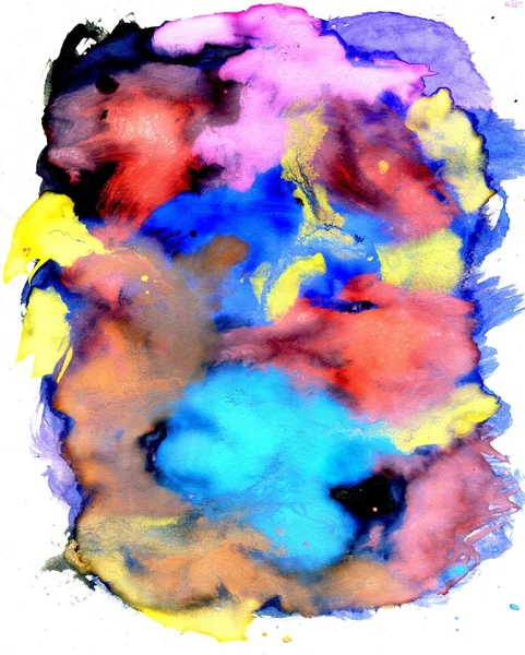 Pintura de guache multicolor — Fotografia de Stock