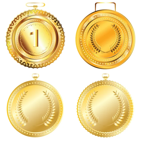 Medalla de oro — Vector de stock