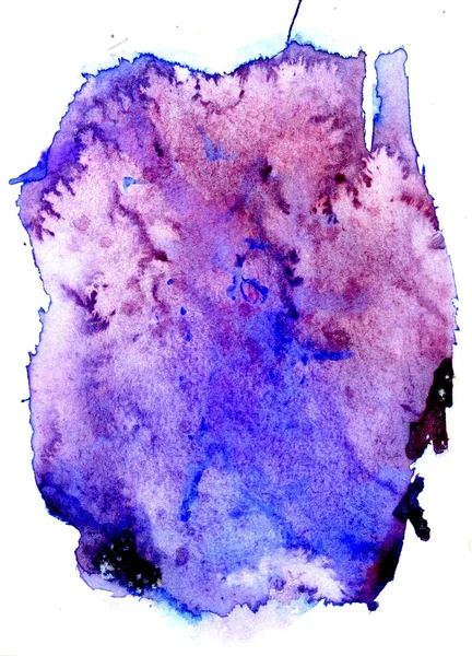 Grunge 紫色水彩 — 图库照片
