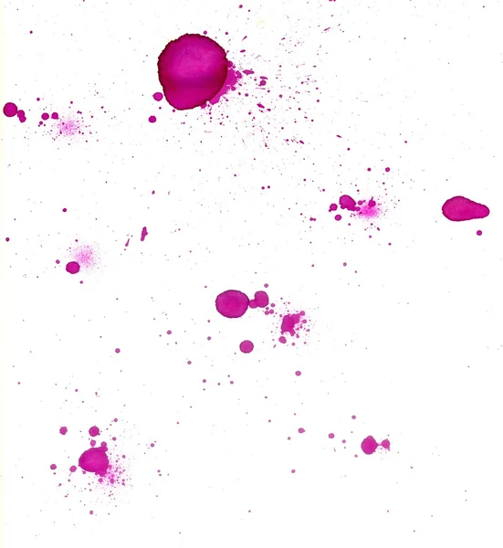 Blots de tinta rosa — Fotografia de Stock