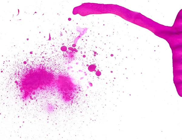 핑크 잉크 얼룩 — 스톡 사진