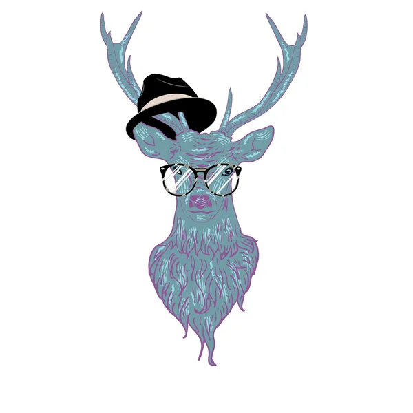 Hipster Stag — Wektor stockowy
