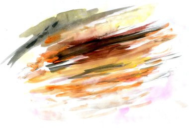 Çok renkli sulu boya boya