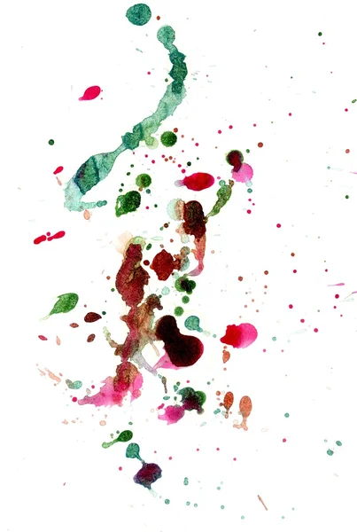 Tinta Aquarela Multicolor — Fotografia de Stock