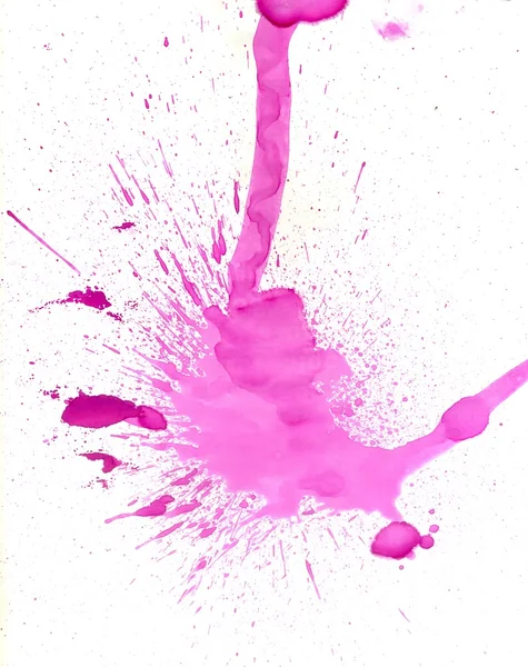 Roze inkt vlekken — Stockfoto