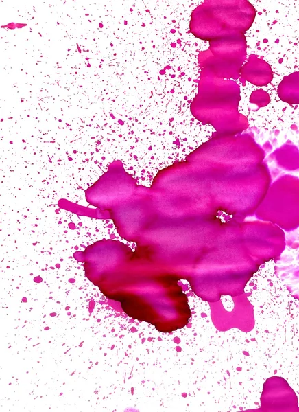 Blots de tinta rosa — Fotografia de Stock