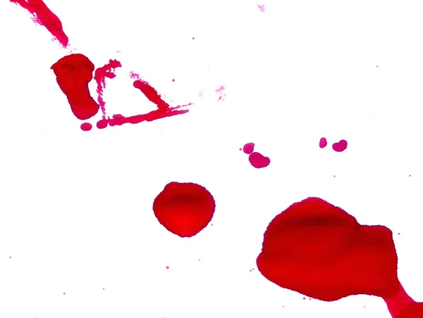 Blots de tinta rosa — Fotografia de Stock
