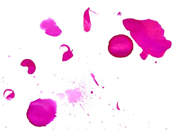 Rosa bläck Splash — Stockfoto