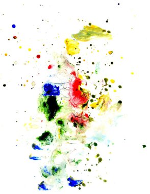 Çok renkli Akrilikler doku