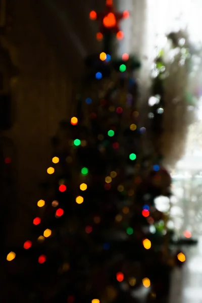 Bokeh dell'albero di Natale — Foto Stock