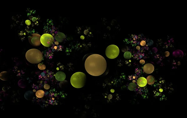 Groene fractal — Stockfoto