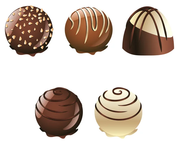 巧克力糖果 — 图库矢量图片