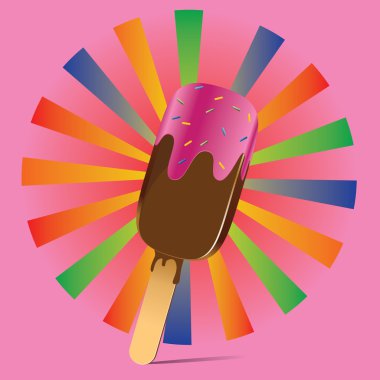 Çikolatalı dondurma arka planı.