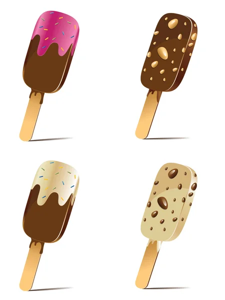 Tasty Ice Cream — Stock Vector