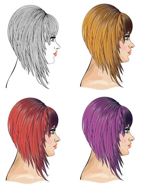 Cabello Bob — Vector de stock