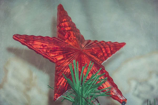 Retro coloridas decoraciones de Navidad — Foto de Stock