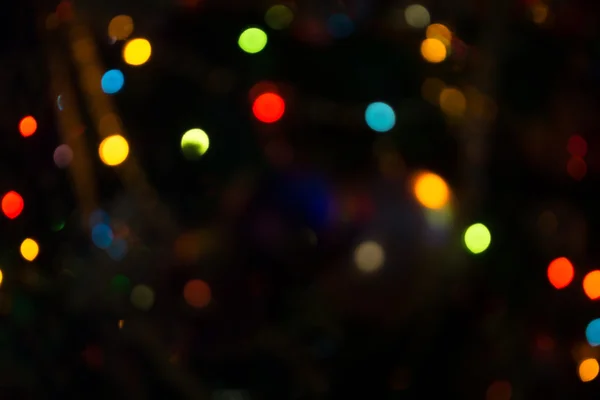Bokeh των Χριστουγέννων φώτα — Φωτογραφία Αρχείου