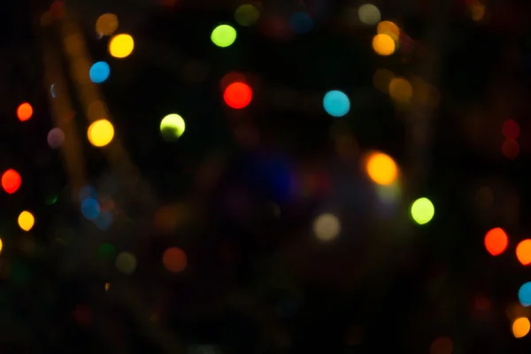 Bokeh der Weihnachtsbeleuchtung — Stockfoto