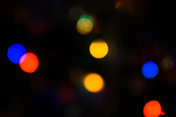 Bokeh der Weihnachtsbeleuchtung — Stockfoto