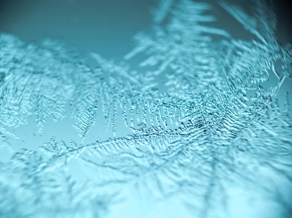 Supermacro of Frost Pattern — Stock Photo, Image