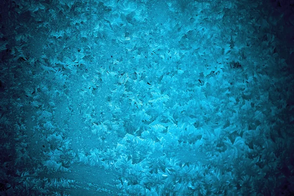 Patrones de hielo azul —  Fotos de Stock