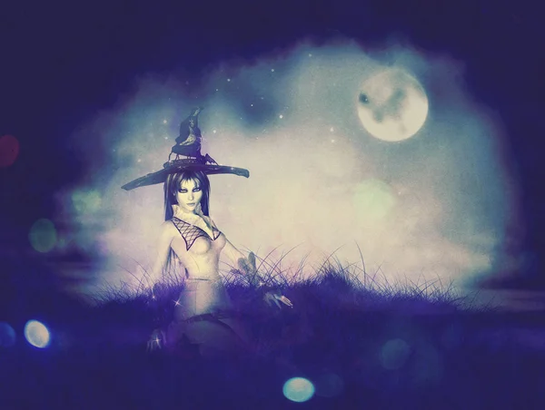 Ночная ведьма — стоковое фото