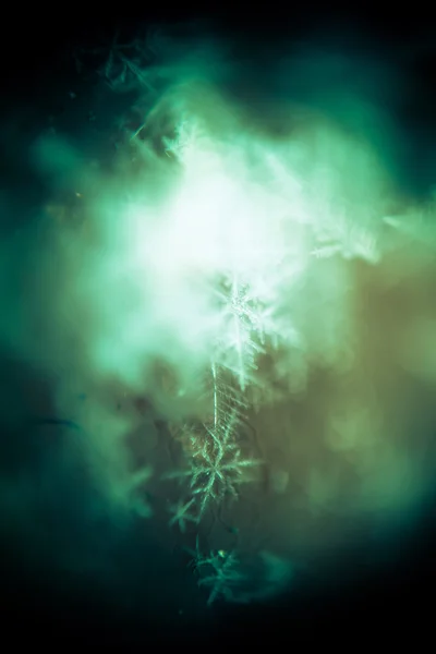 Supermacro de copos de nieve —  Fotos de Stock