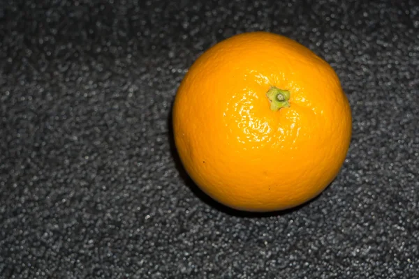 Orange on Black Background — Stock Photo, Image