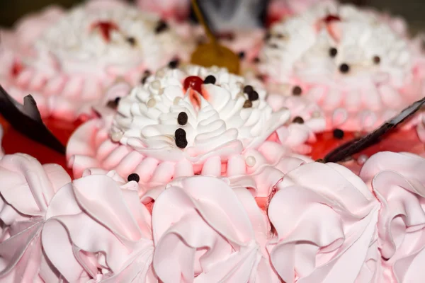 Pastel rosado y blanco — Foto de Stock