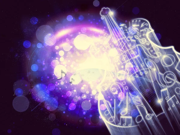 Abstract Violin on Bokeh Background — Stock Photo, Image