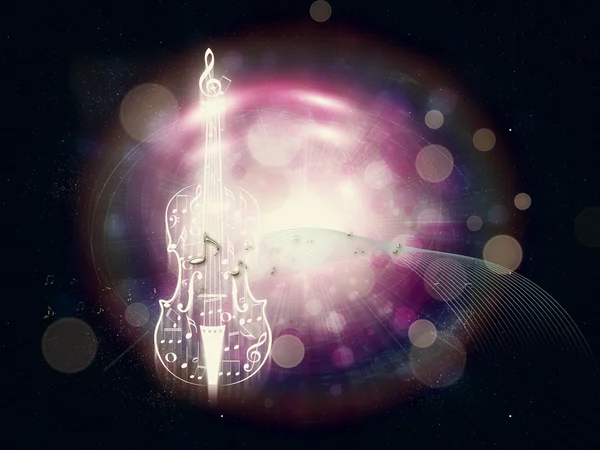 Violino astratto su sfondo Bokeh — Foto Stock