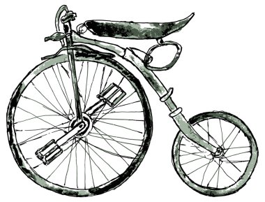 Painted Bicycle clipart