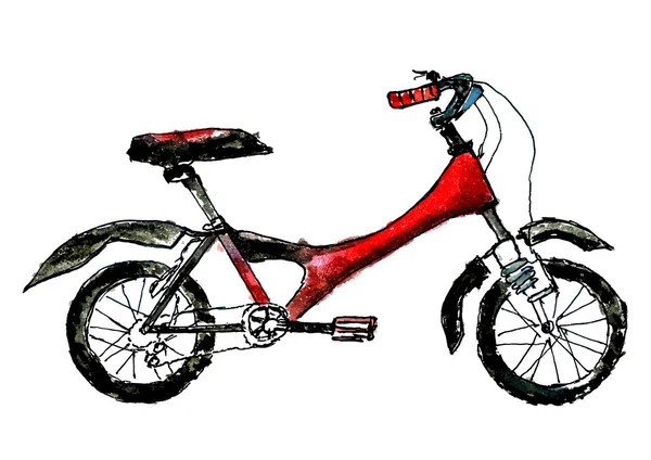 Bicicleta pintada — Vector de stock
