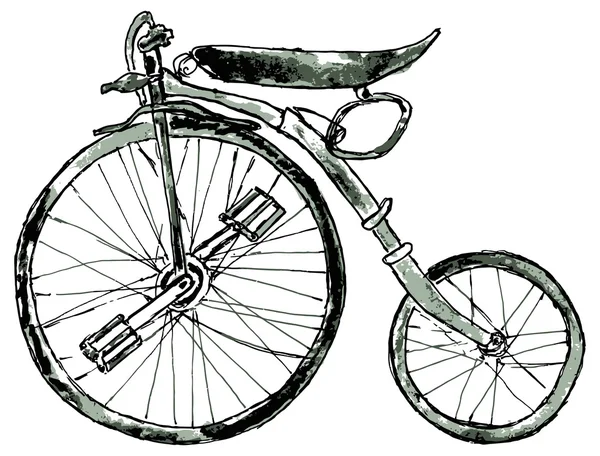 Bicicleta pintada — Vector de stock