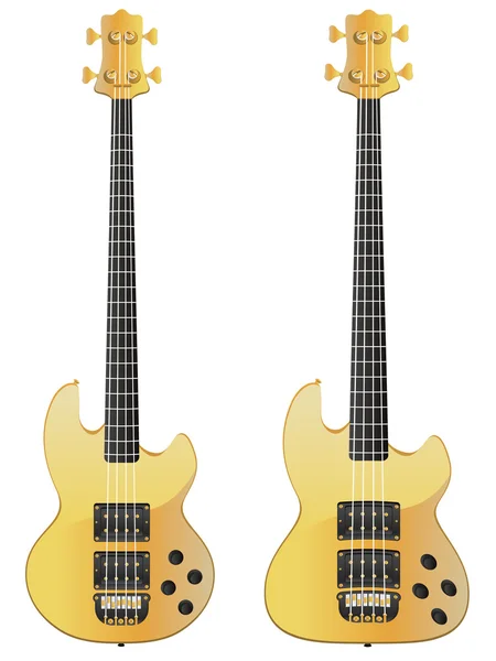 Yellow Electric Guitar — Stock Vector