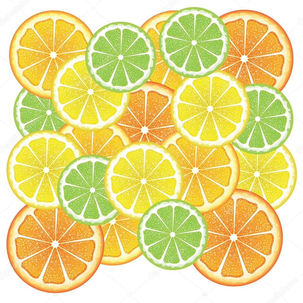 Various Citrus Slices