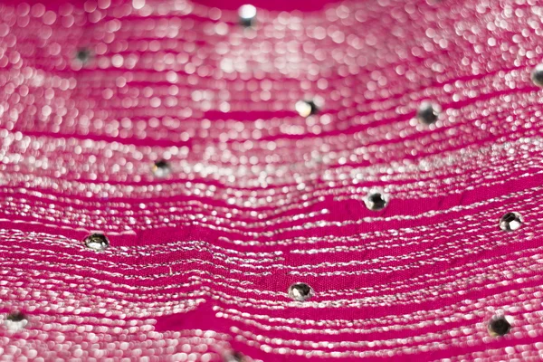 Blurred Pink Textile with Strasses — Stock Photo, Image