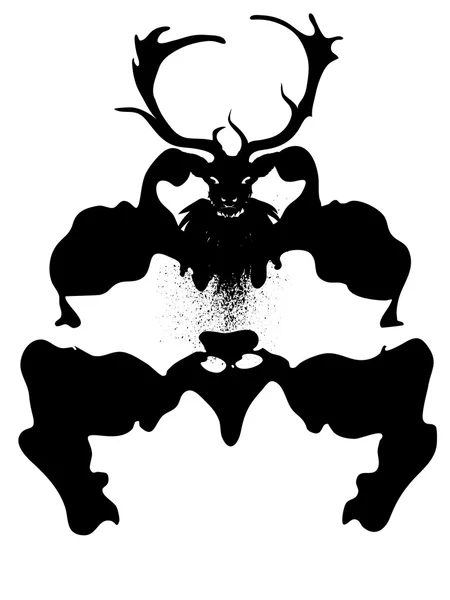 Mysterious Stag — Stock Vector