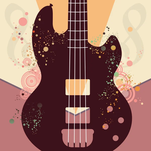 Retro gitaar Poster — Stockvector