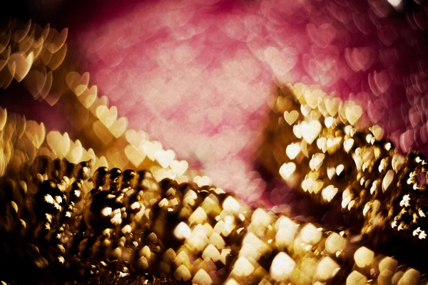 Retro Blurred Pink and Gold