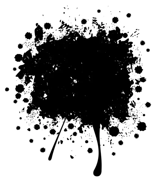 Grunge Black Splatter — Stockvector